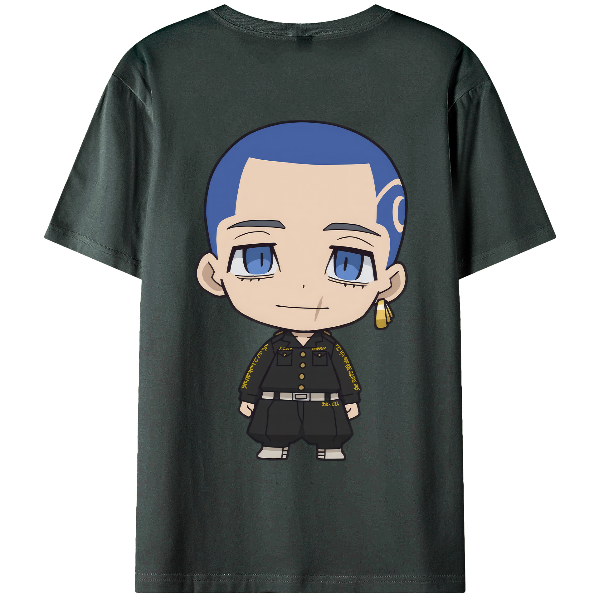 （画像用） 東京リベンジャーズ Tokyo Revengers 綿100％ メンズ半袖Tシャツ（バックプリント） 通気性